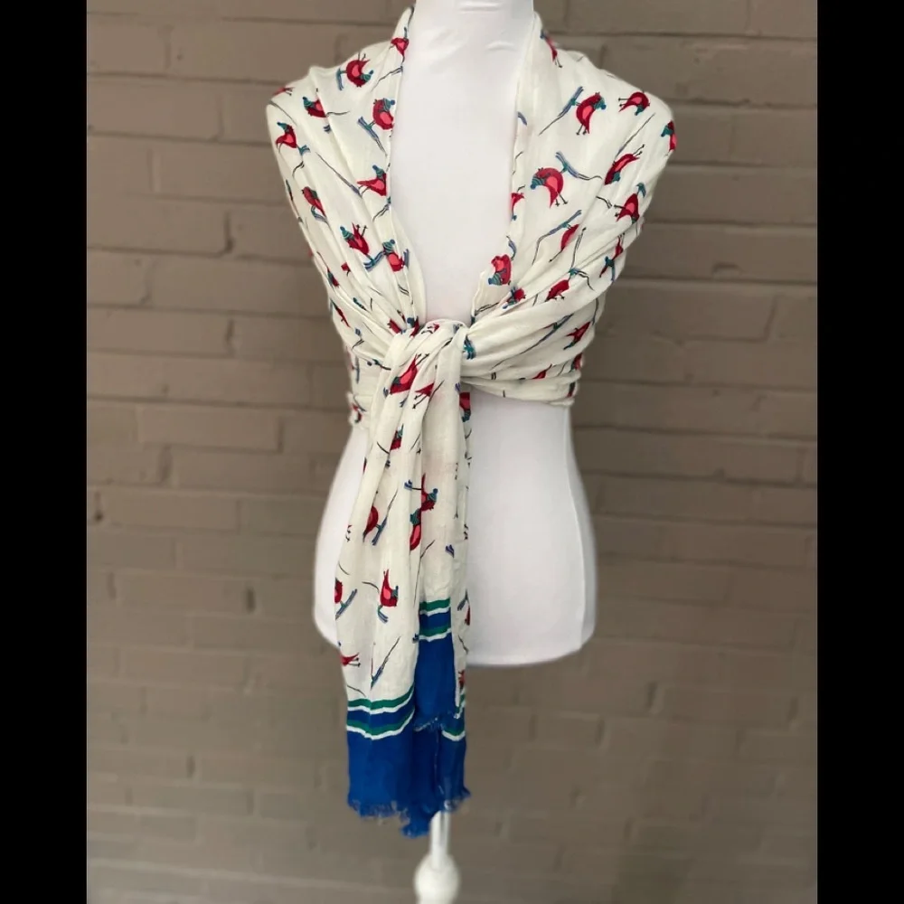 Talbots  Bird Print Scarf